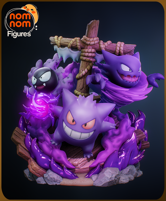 Chibi Gengar, Haunter & Gastly