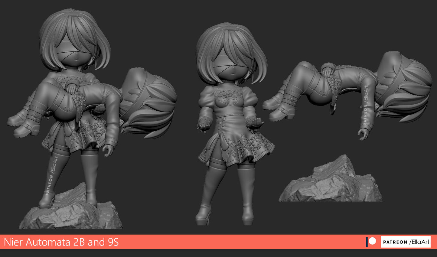 Chibi 2b and 9s